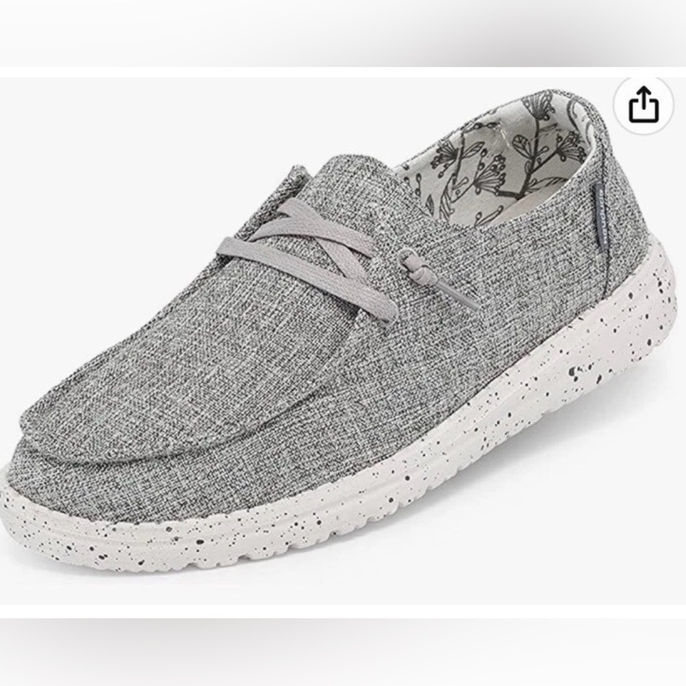 Hey Dude Wendy L Linen Slip-On in Iron